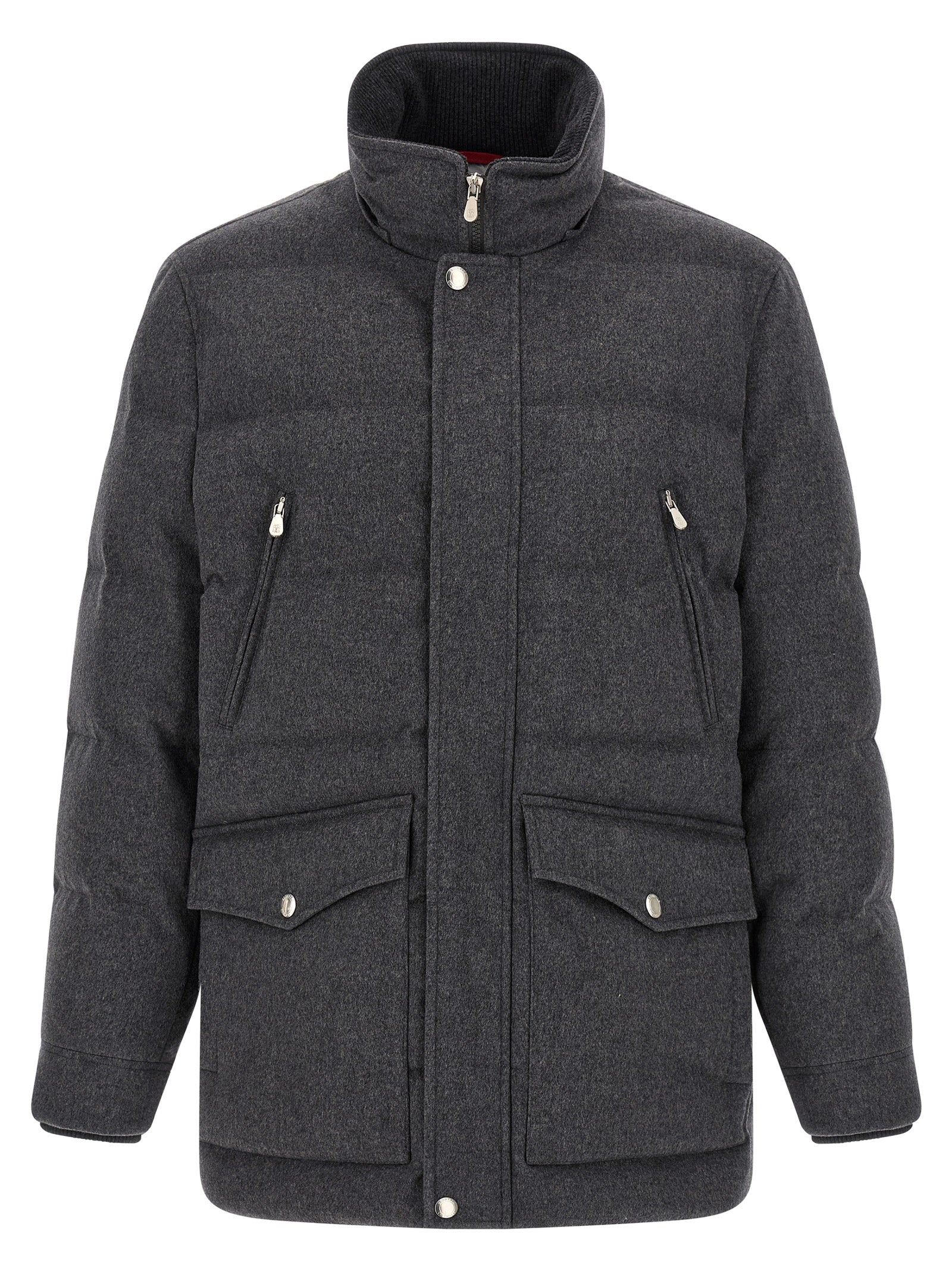 Gray Wool Parka