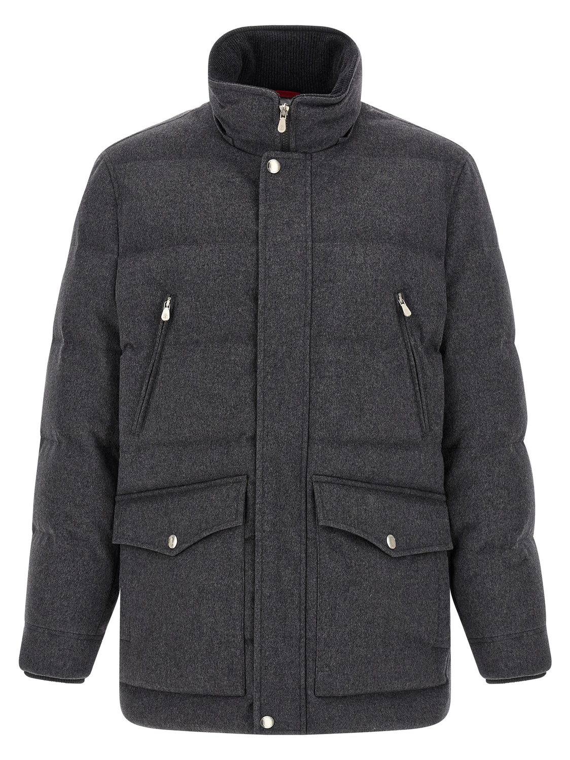 Gray Wool Parka