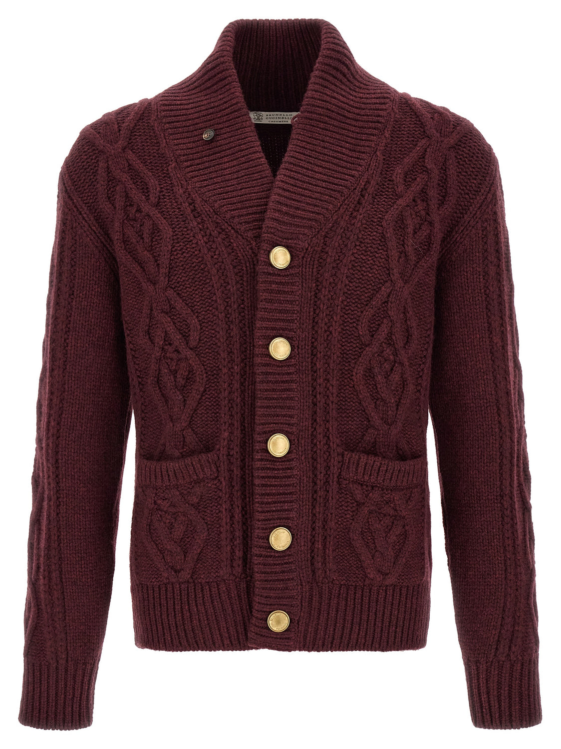 Bordeaux Cashmere Cardigan