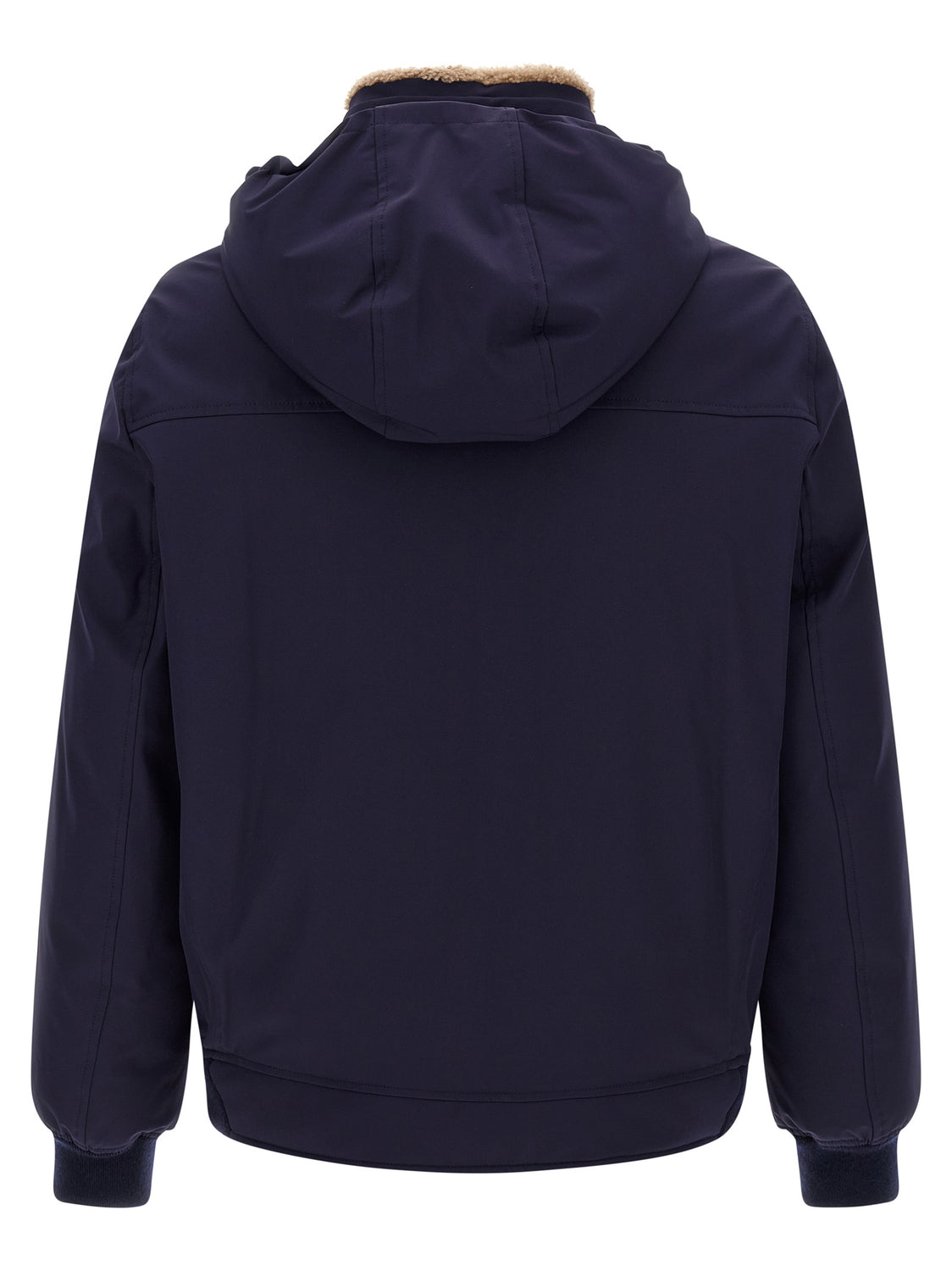 Blue Polyamide Full-Length Jacket