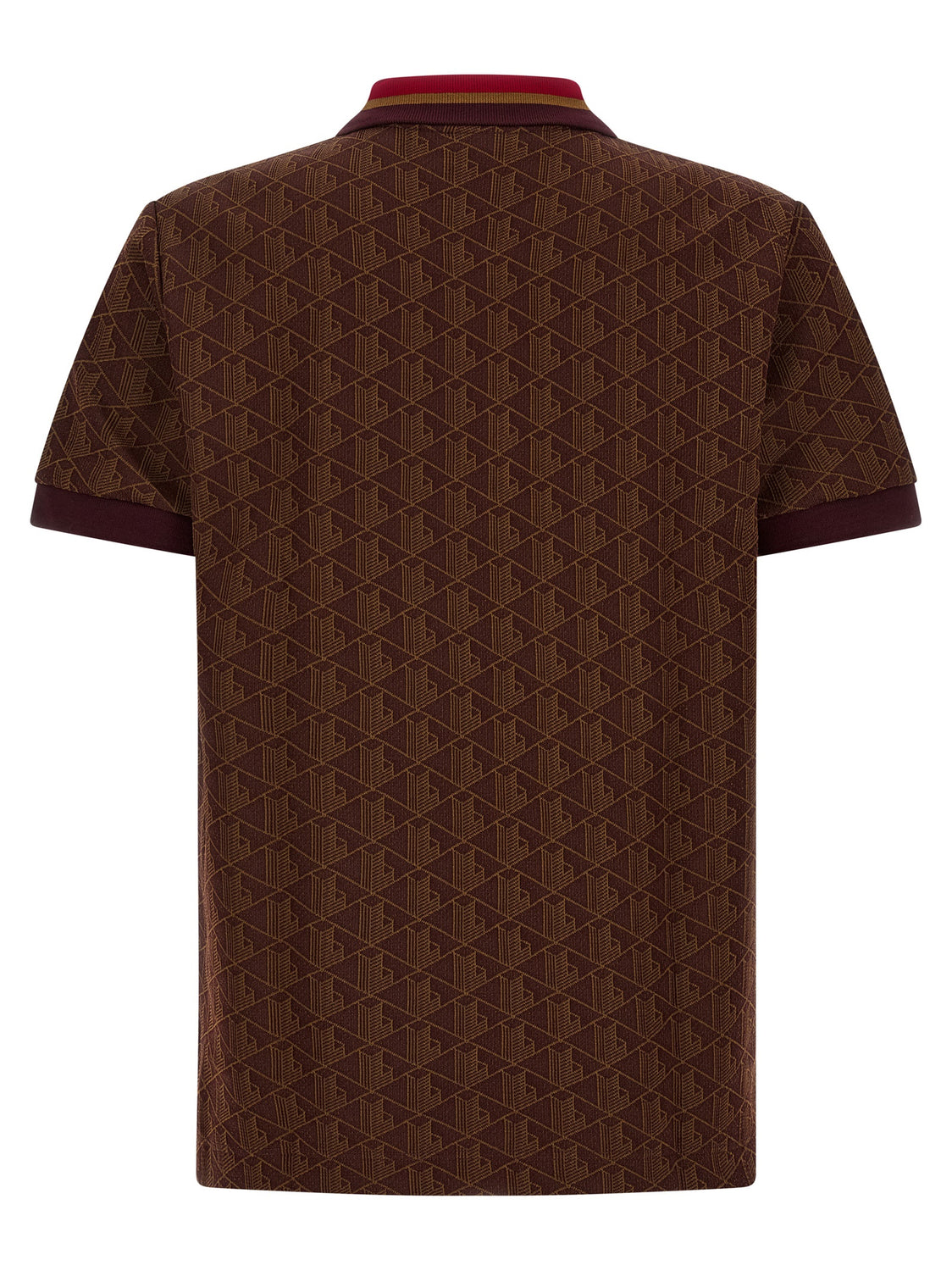 Brown Polyester Polo Shirt