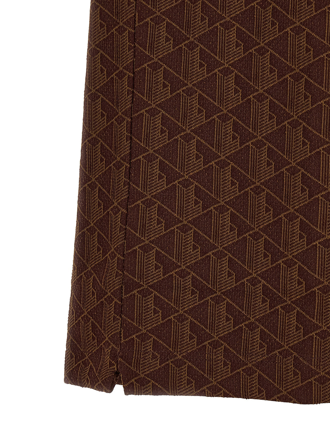 Brown Polyester Polo Shirt