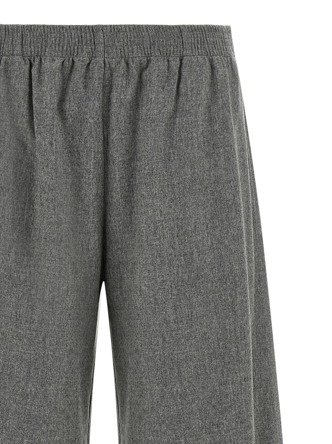 Gray Virgin Wool Cargo Pants