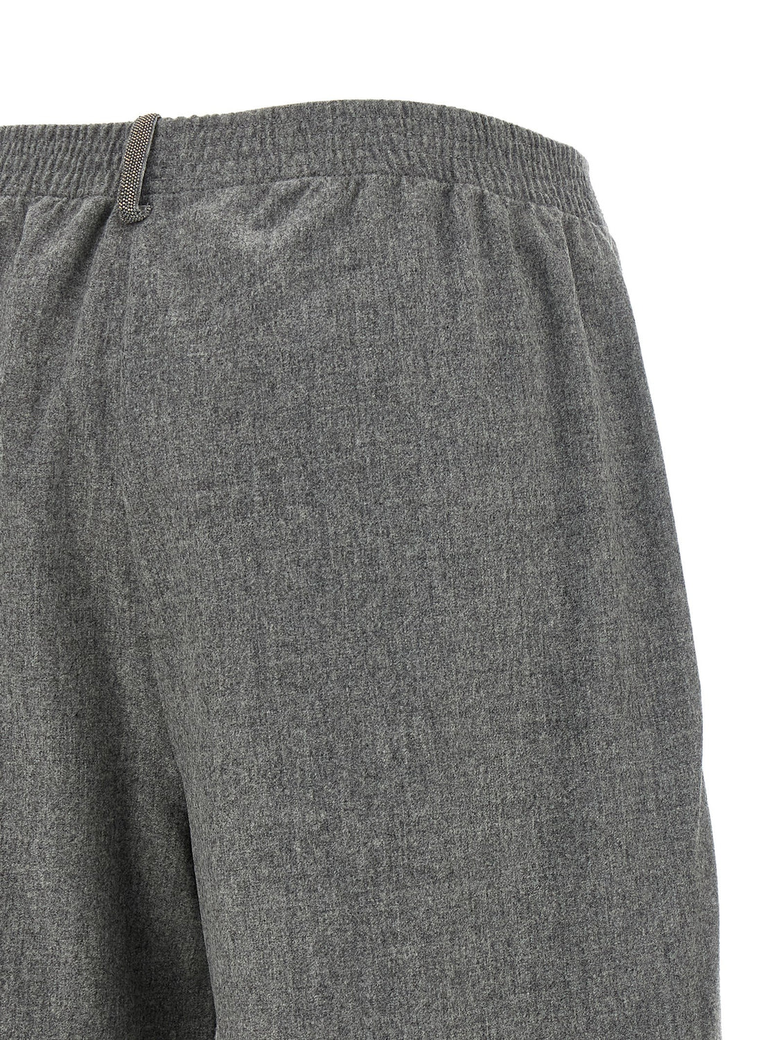 Gray Virgin Wool Cargo Pants