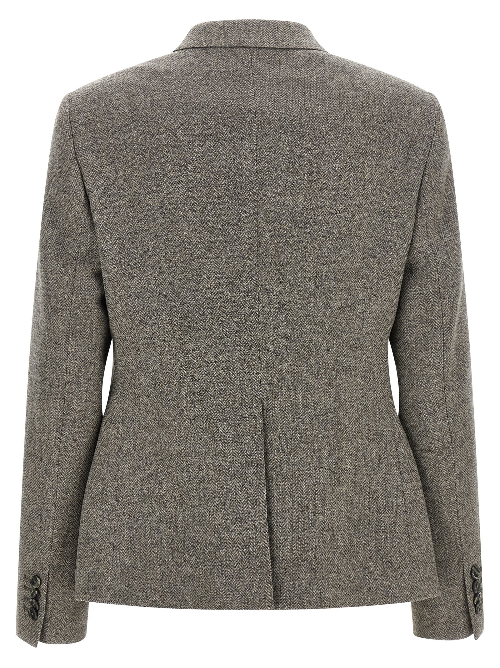 Gray Virgin Wool Blazer