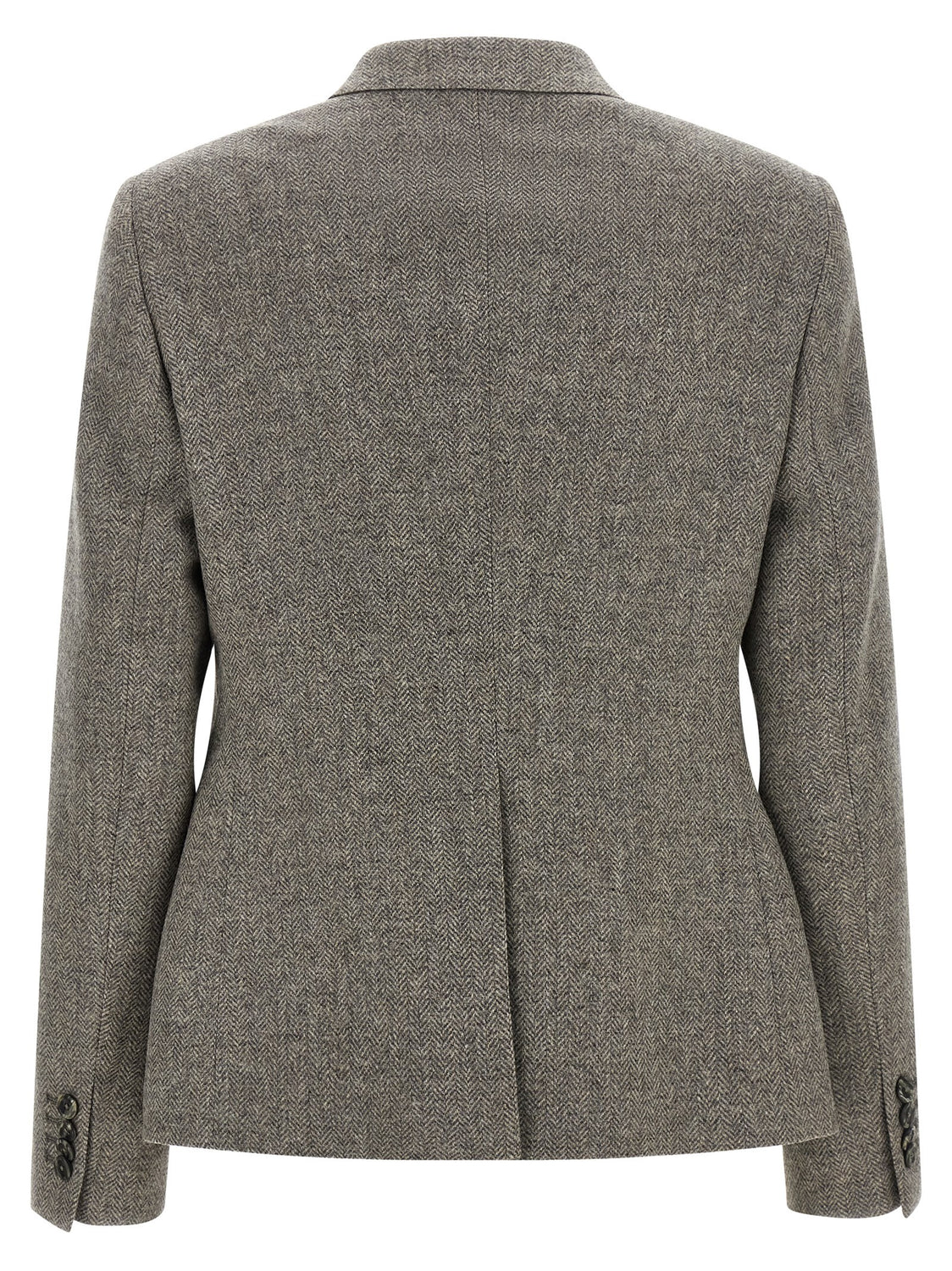 Gray Virgin Wool Blazer