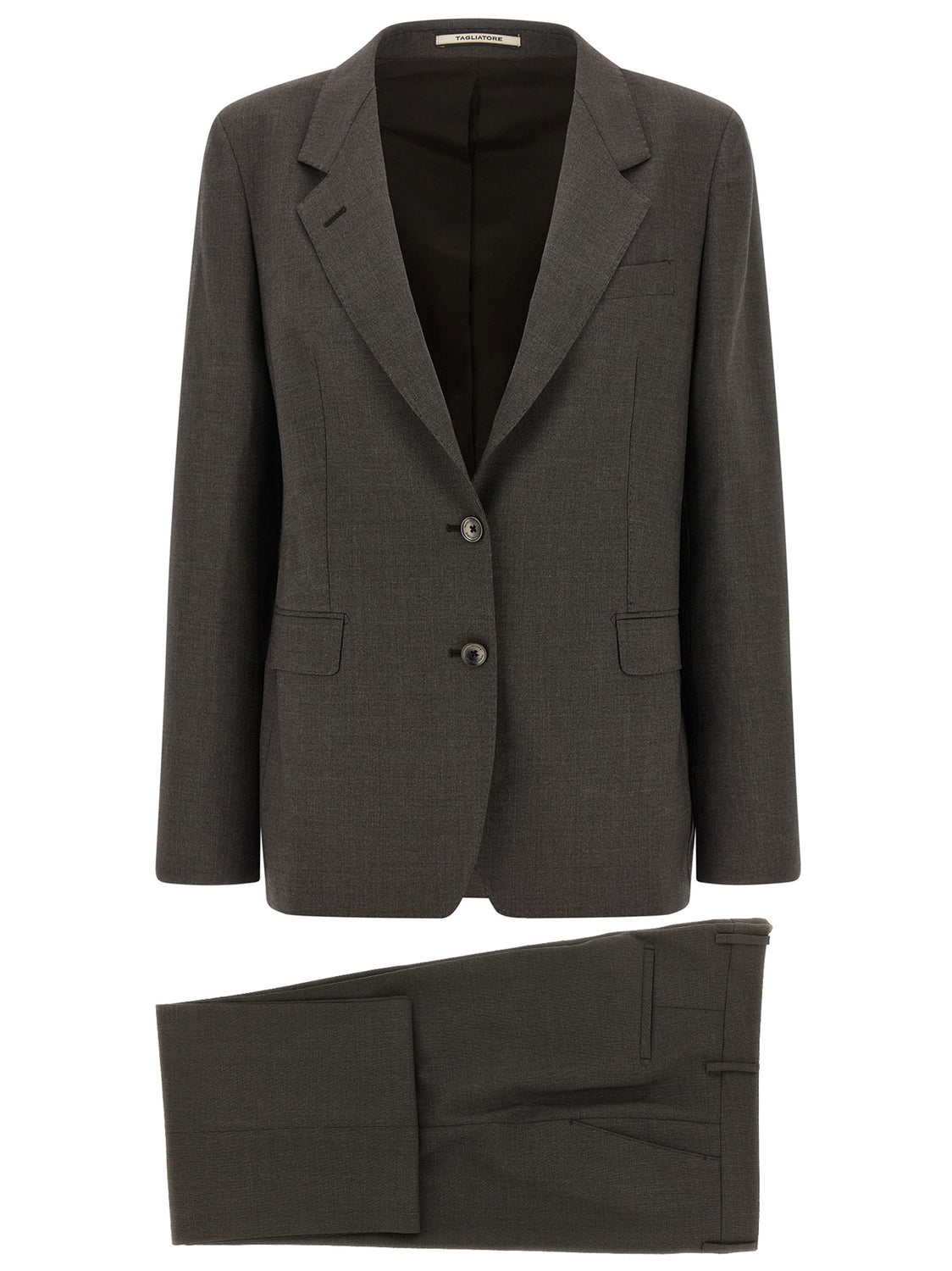 Gray Virgin Wool Two-Piece Suit