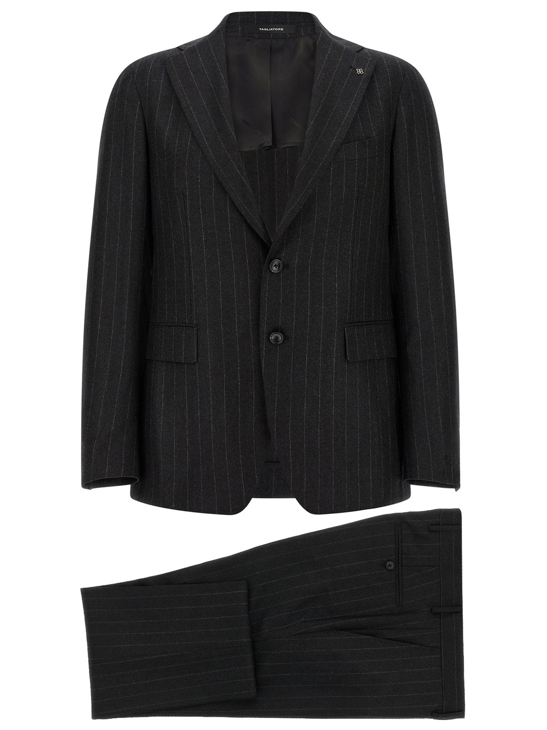 Gray Virgin Wool Two-Piece Suit
