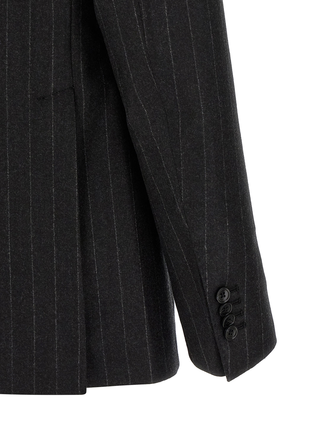 Gray Virgin Wool Two-Piece Suit