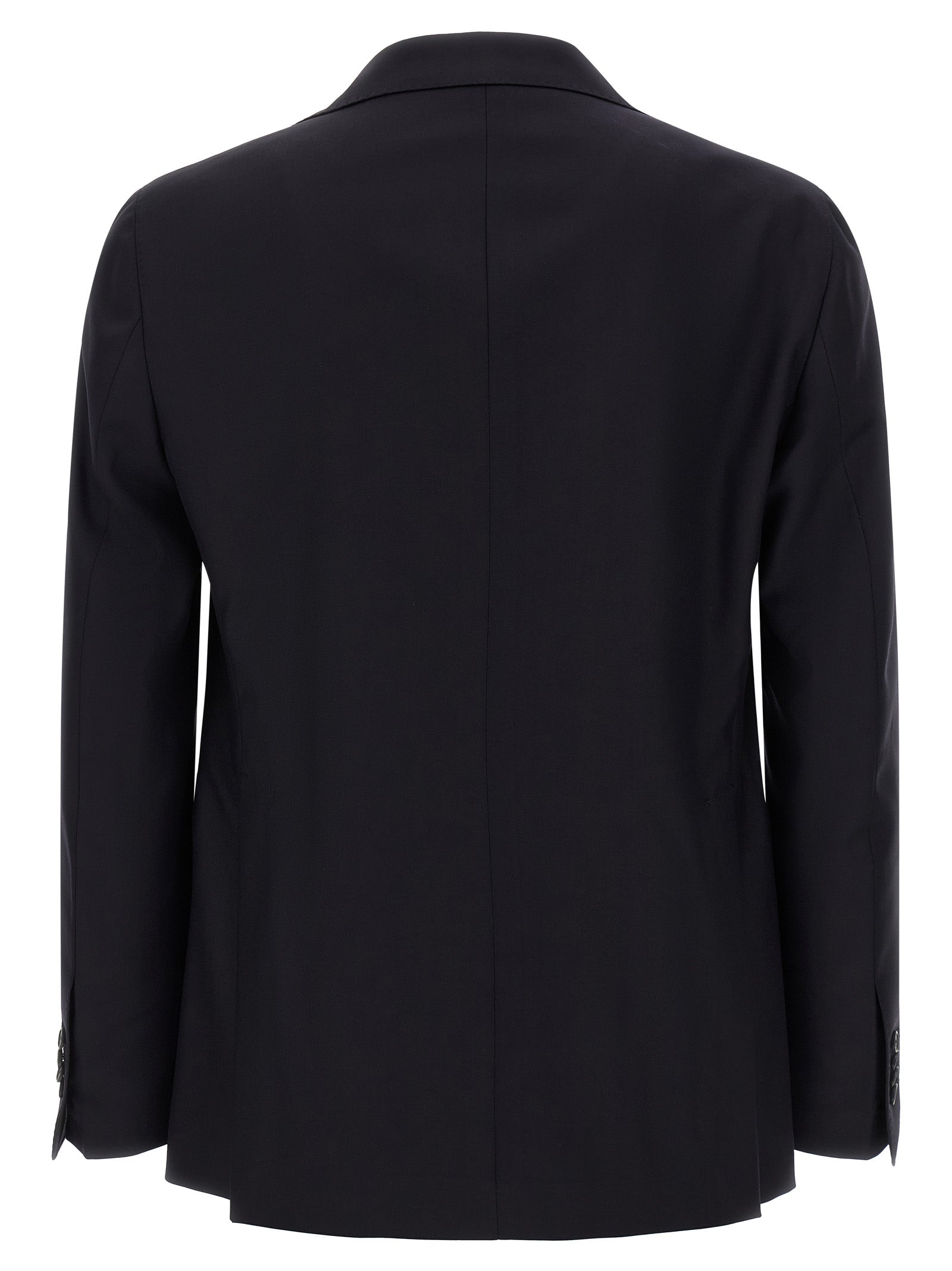 Blue Virgin Wool Two-Piece Suit