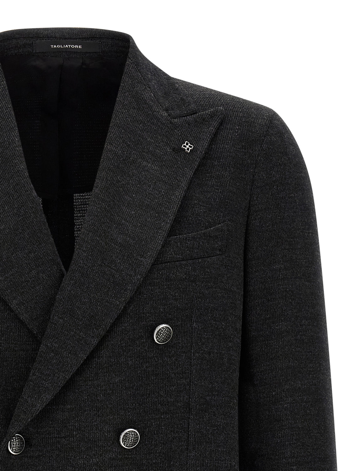 Gray Polyester Blazer