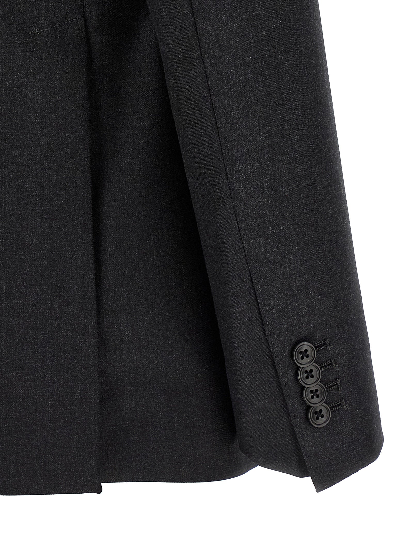 Gray Virgin Wool Two-Piece Suit