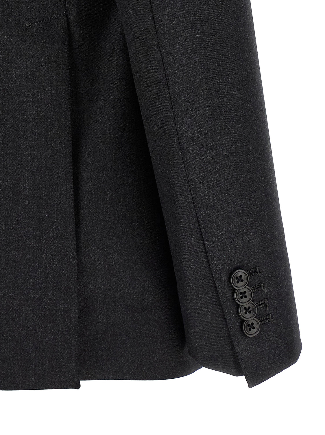 Gray Virgin Wool Two-Piece Suit