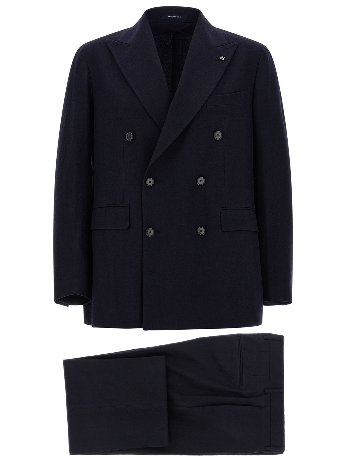 Blue Virgin Wool Two-Piece Suit