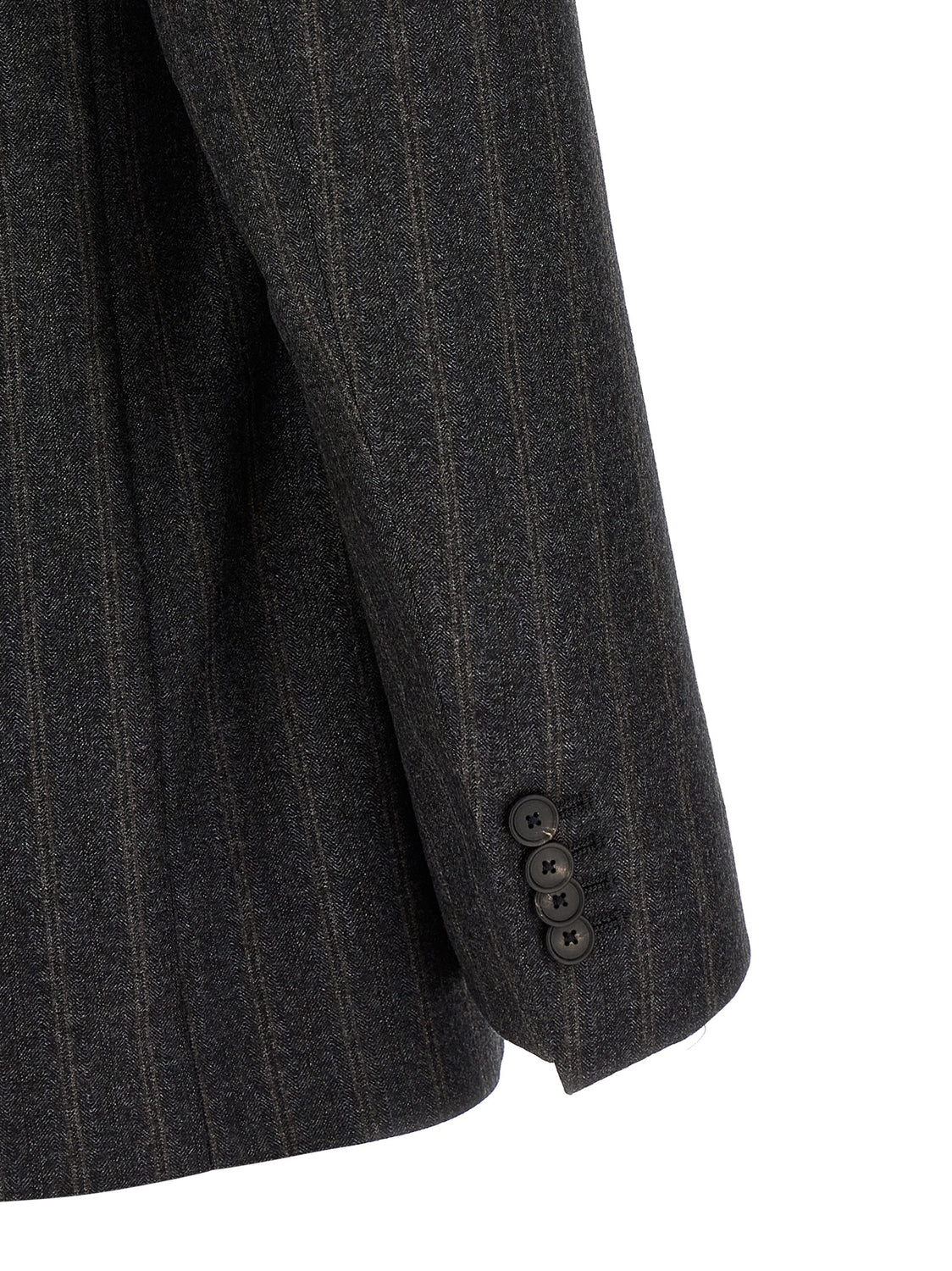 Gray Virgin Wool Two-Piece Suit