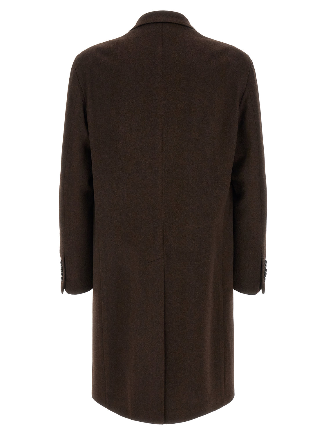 Brown Virgin Wool Coat