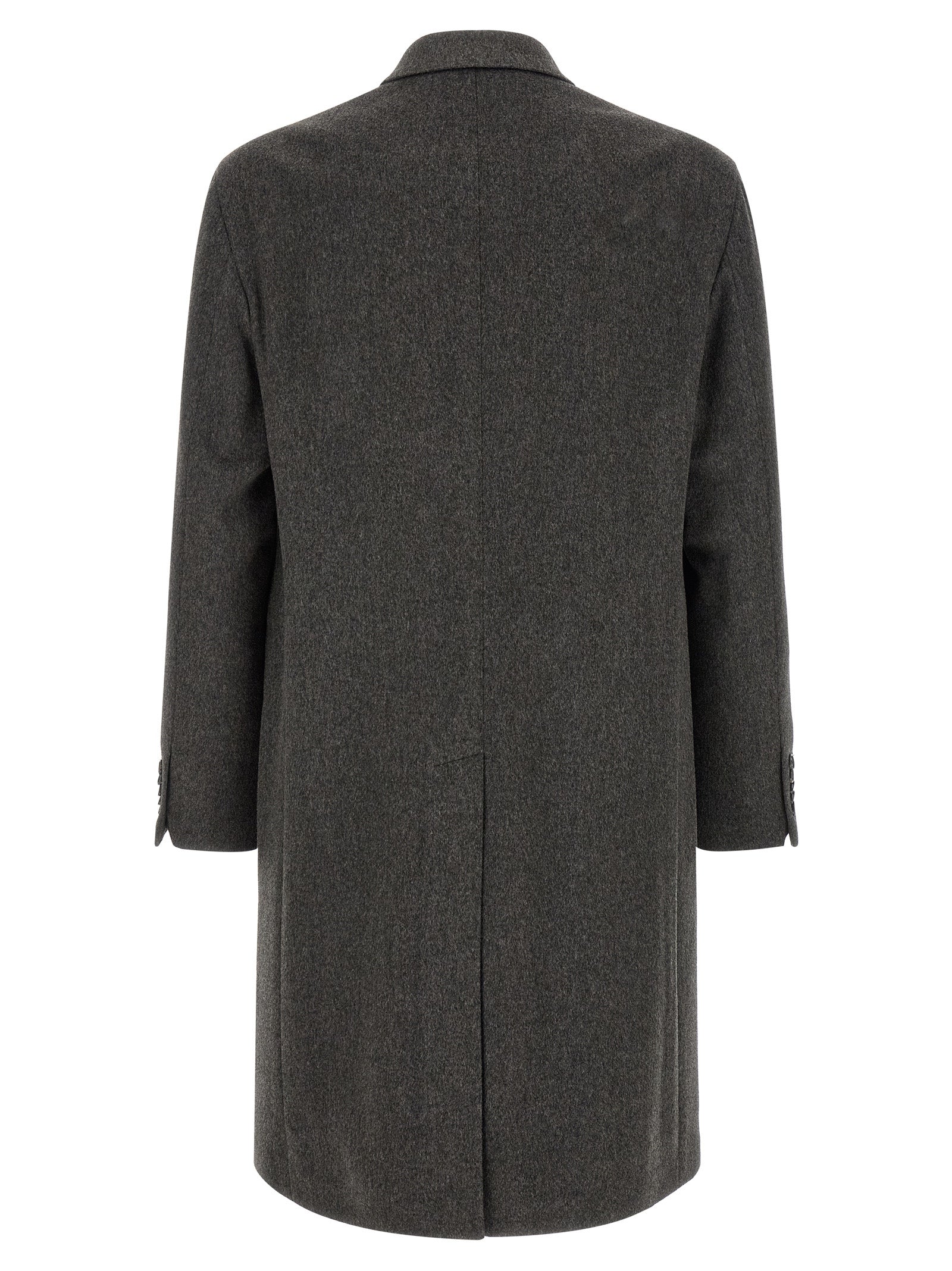 Gray Virgin Wool Coat