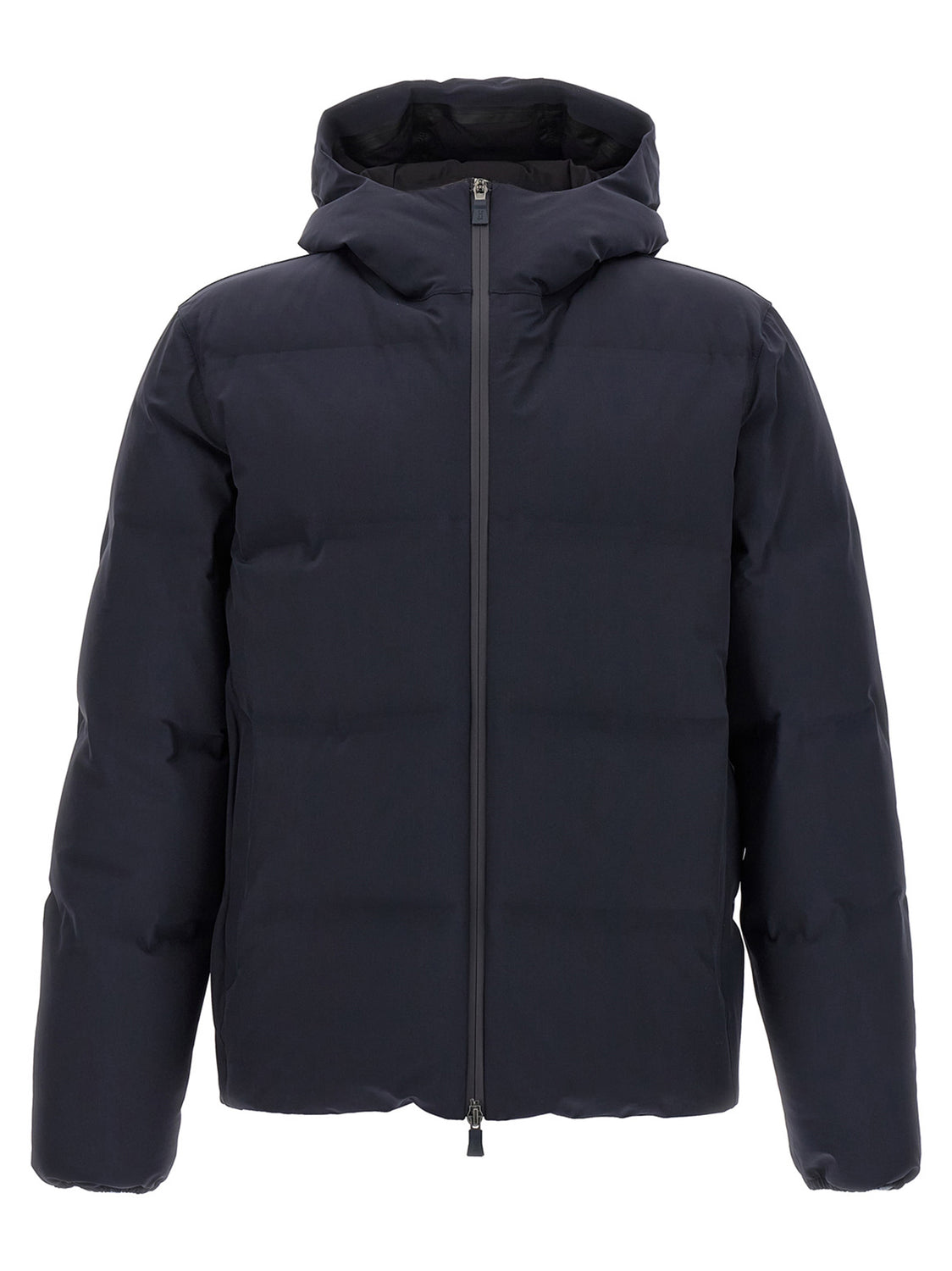 Blue Polyamide Full-Length Jacket