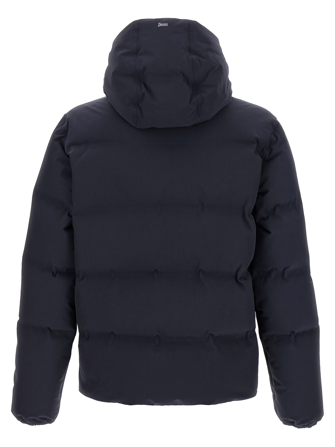 Blue Polyamide Full-Length Jacket