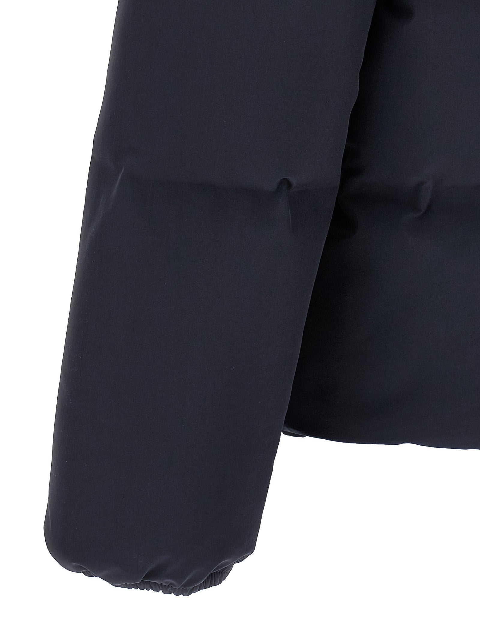 Blue Polyamide Full-Length Jacket