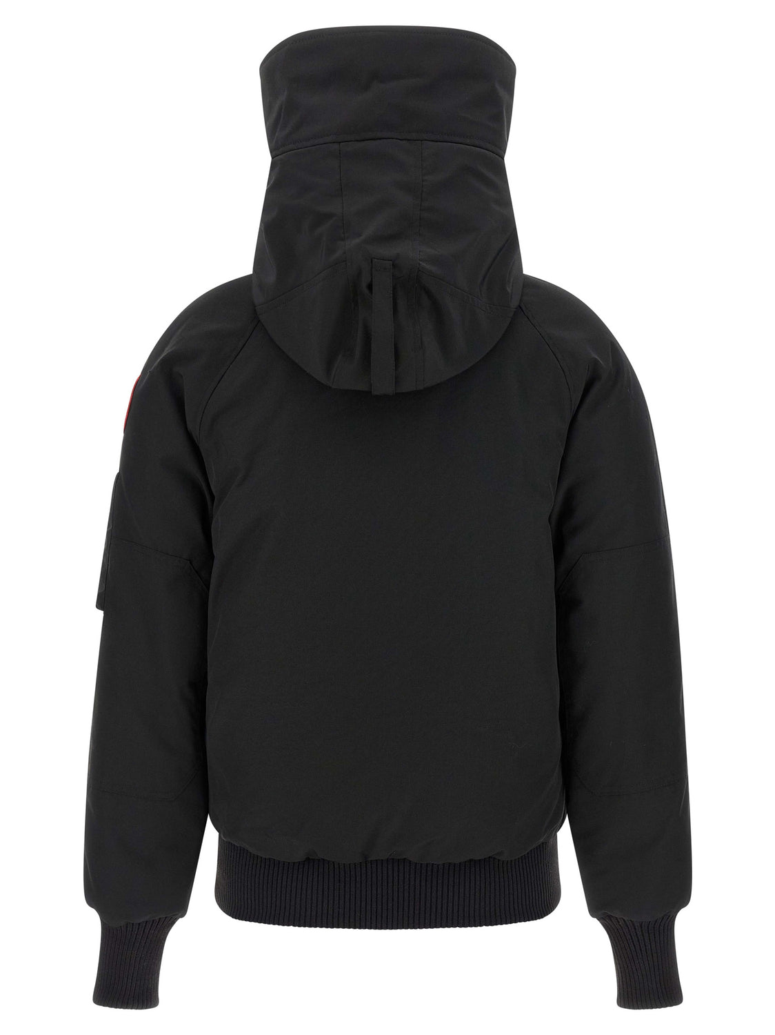 Black Polyester Bomber