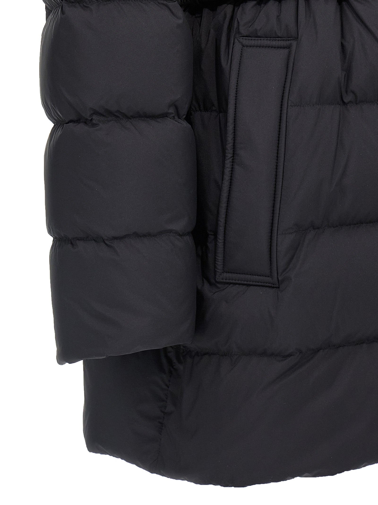 Black Polyamide Coat