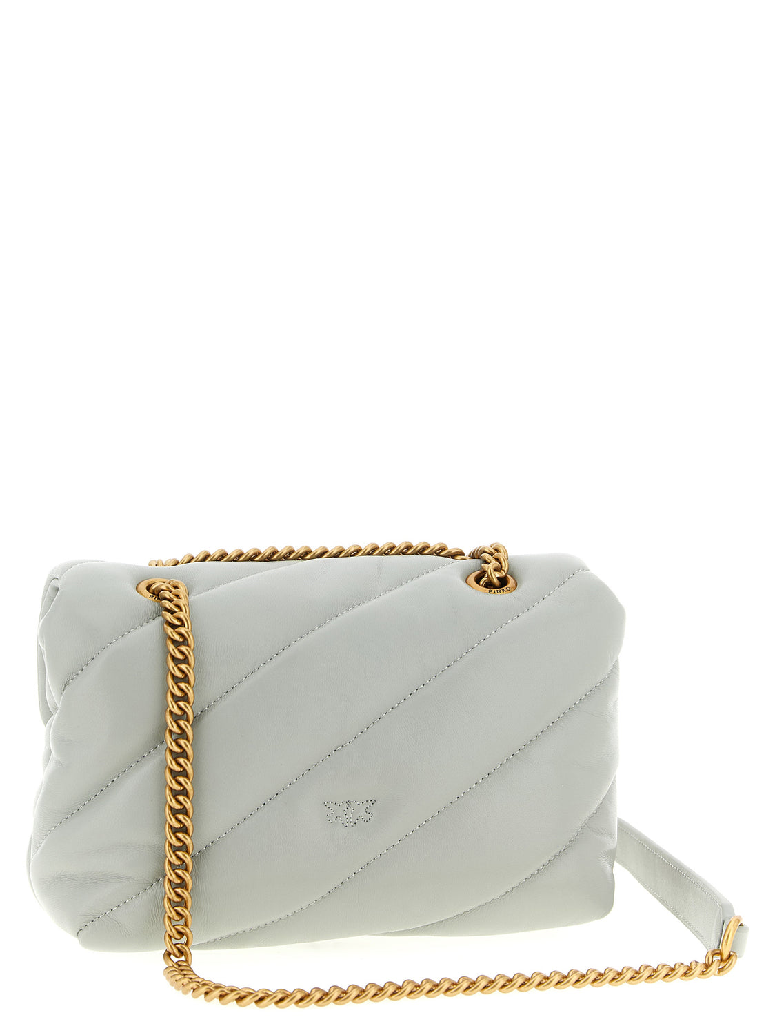 Gray Lamb Fur Crossbody Bag