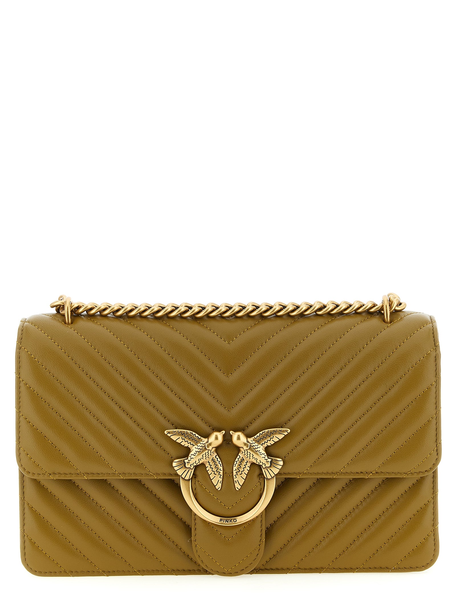 Bicolor Lambskin Crossbody Bag