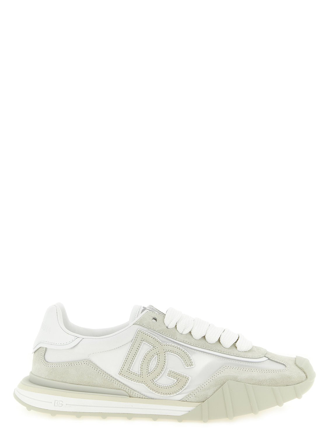 Beige Polyamide Athletic Sneakers