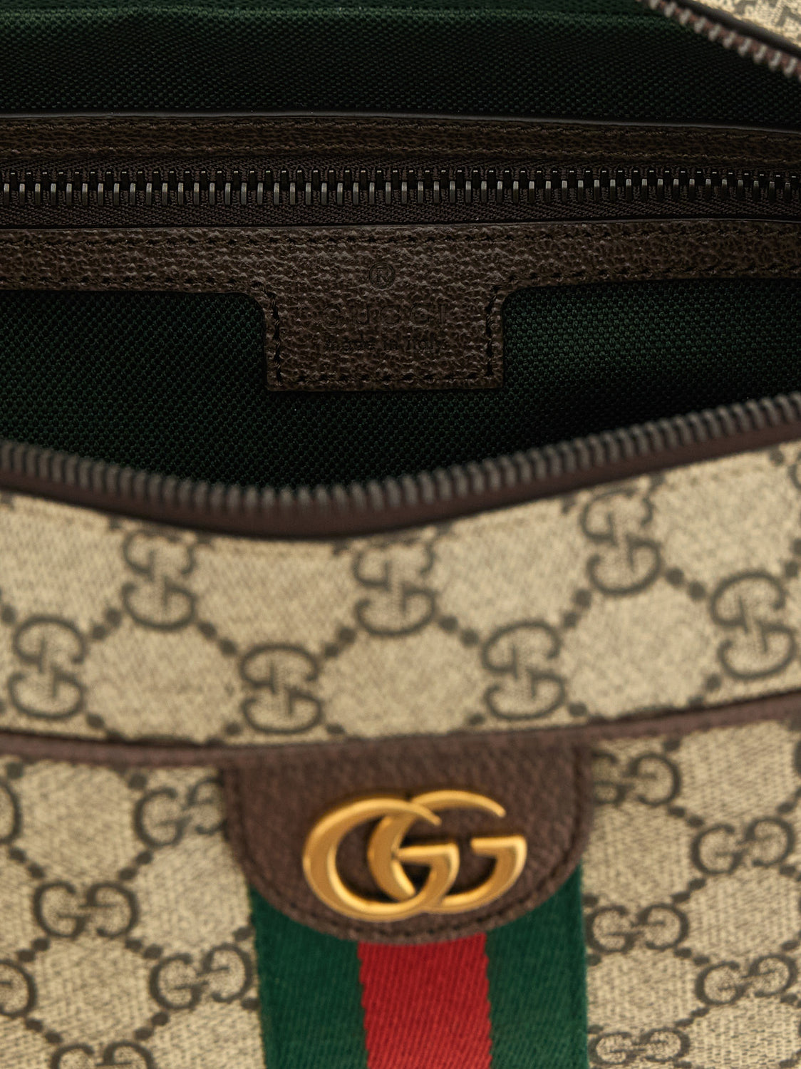 Beige Polyethylene Crossbody Bag
