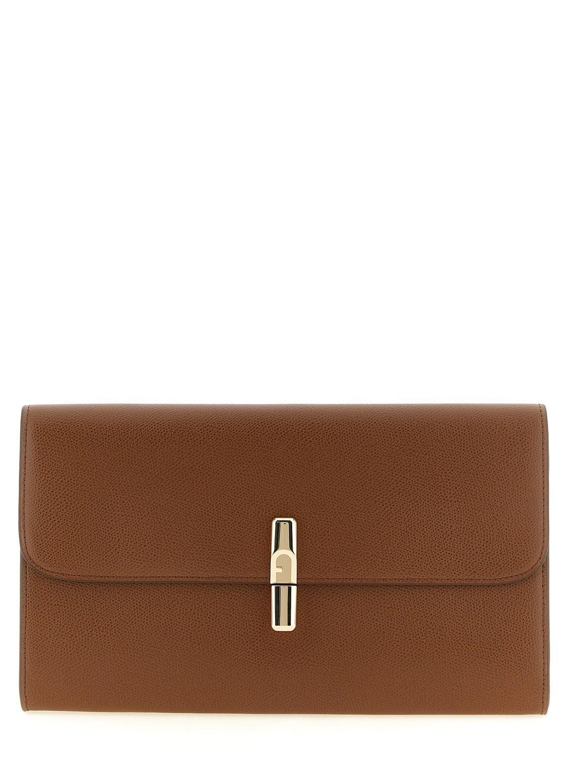 Brown Calfskin Clutch Bag