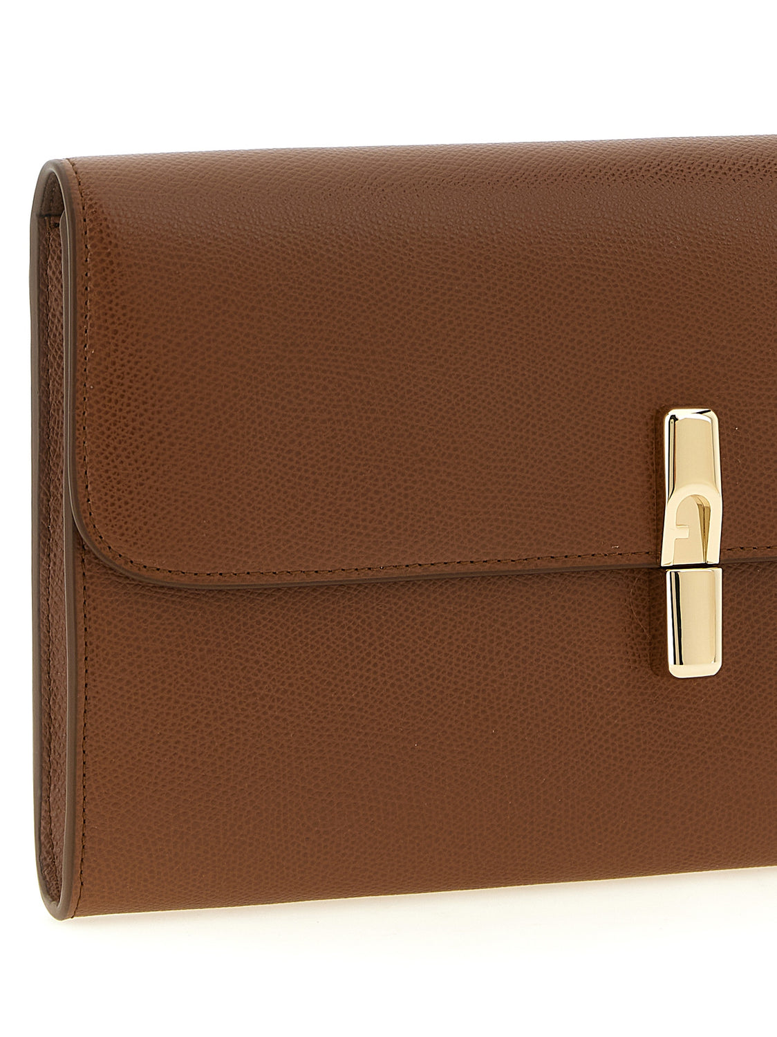 Brown Calfskin Clutch Bag