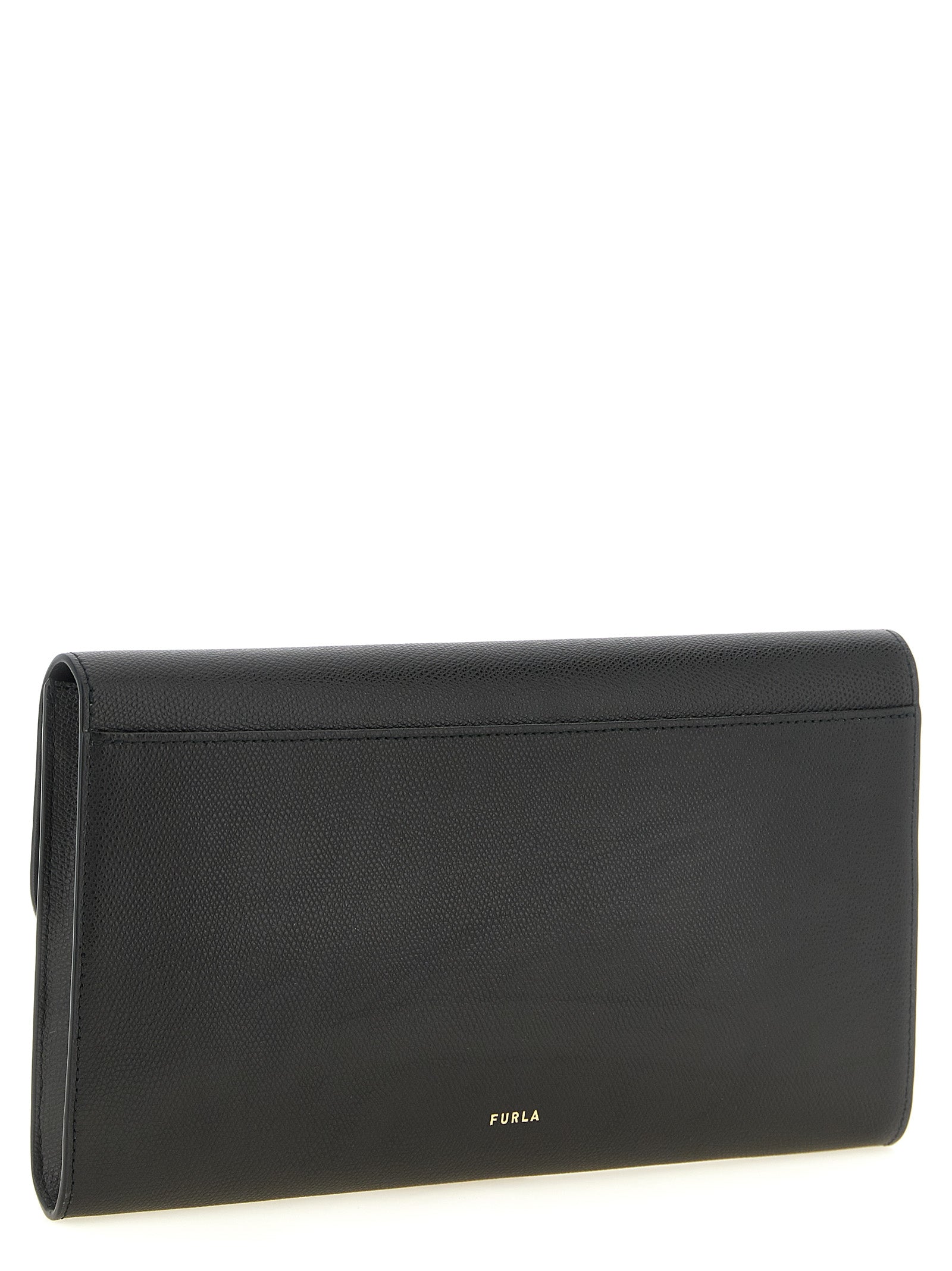Black Calfskin Clutch Bag