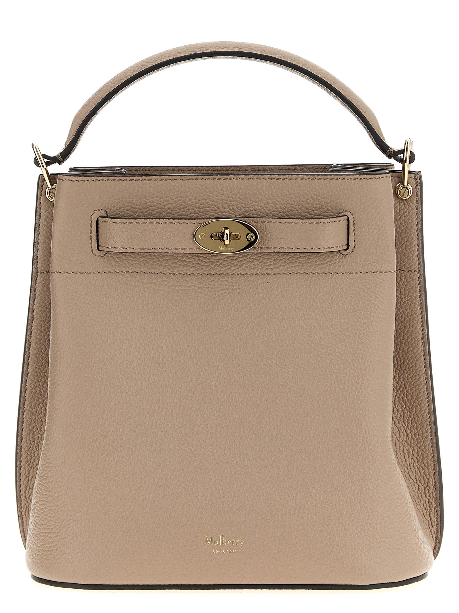 Gray Calfskin Crossbody Bag