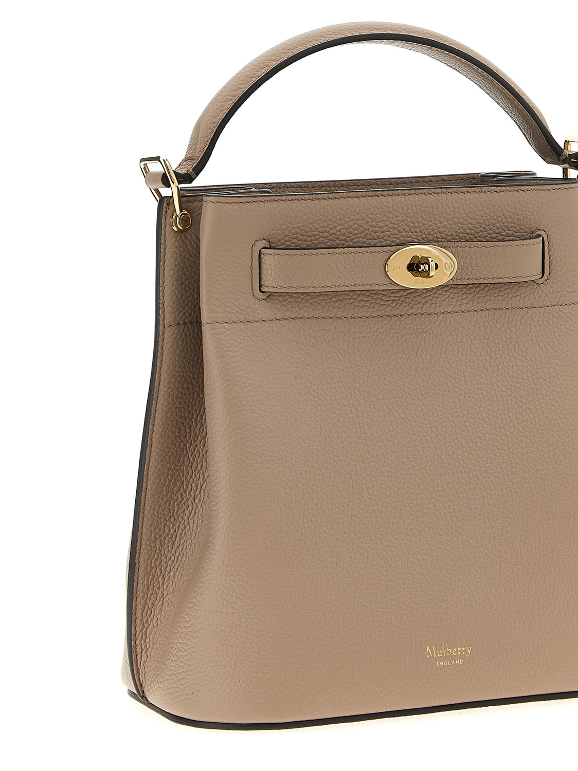Gray Calfskin Crossbody Bag