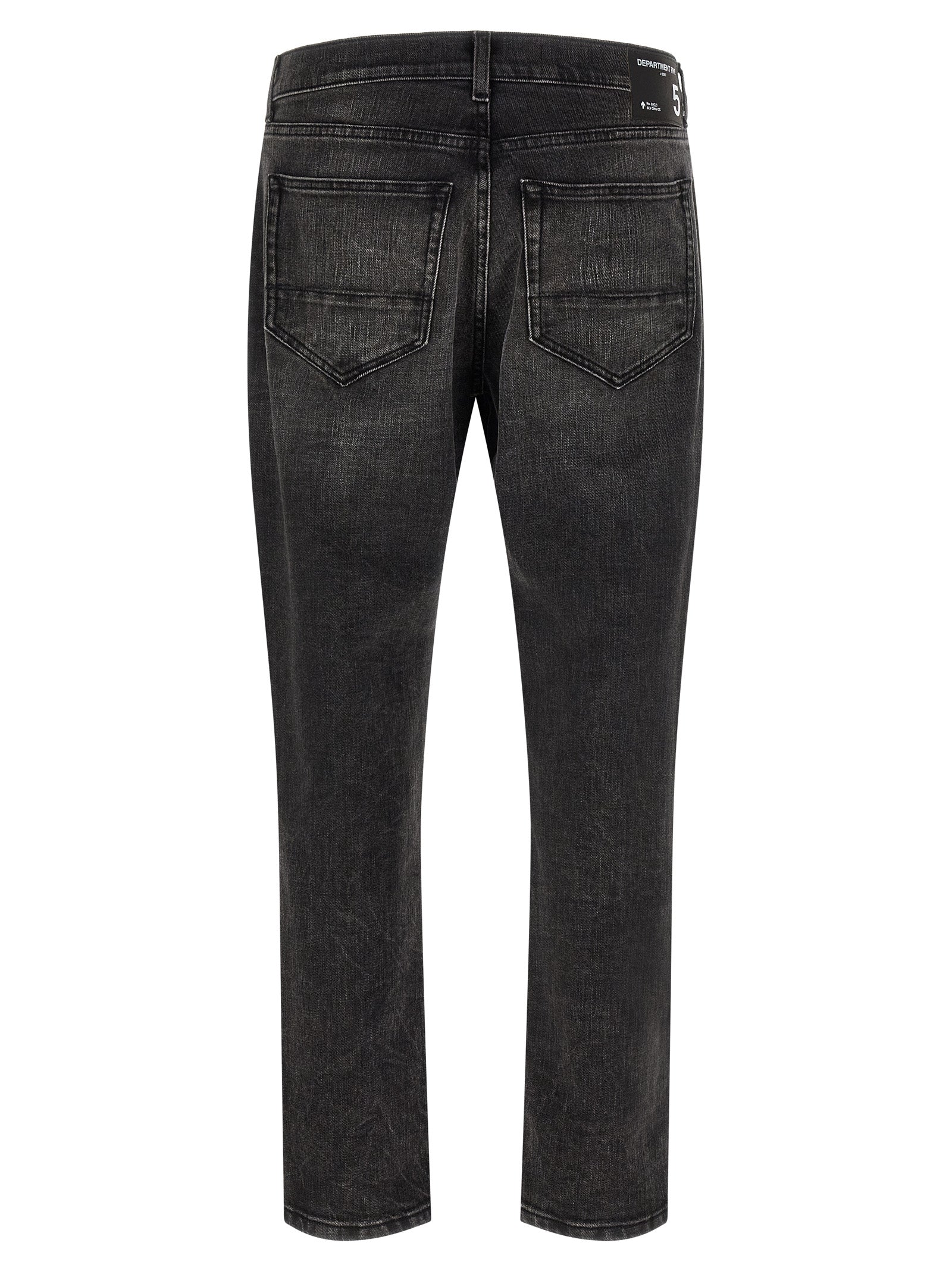 Black Cotton Cropped Jeans