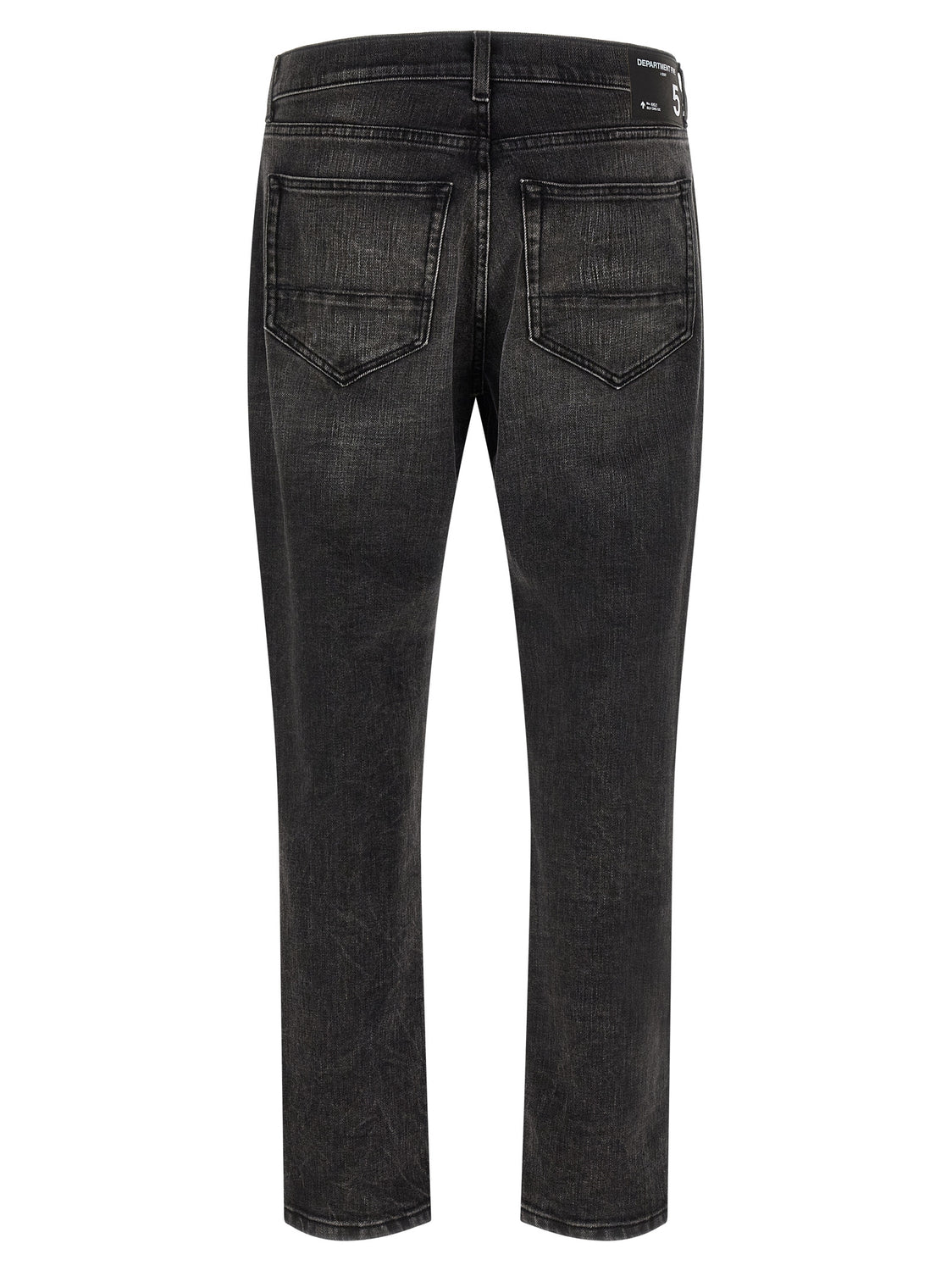 Black Cotton Cropped Jeans