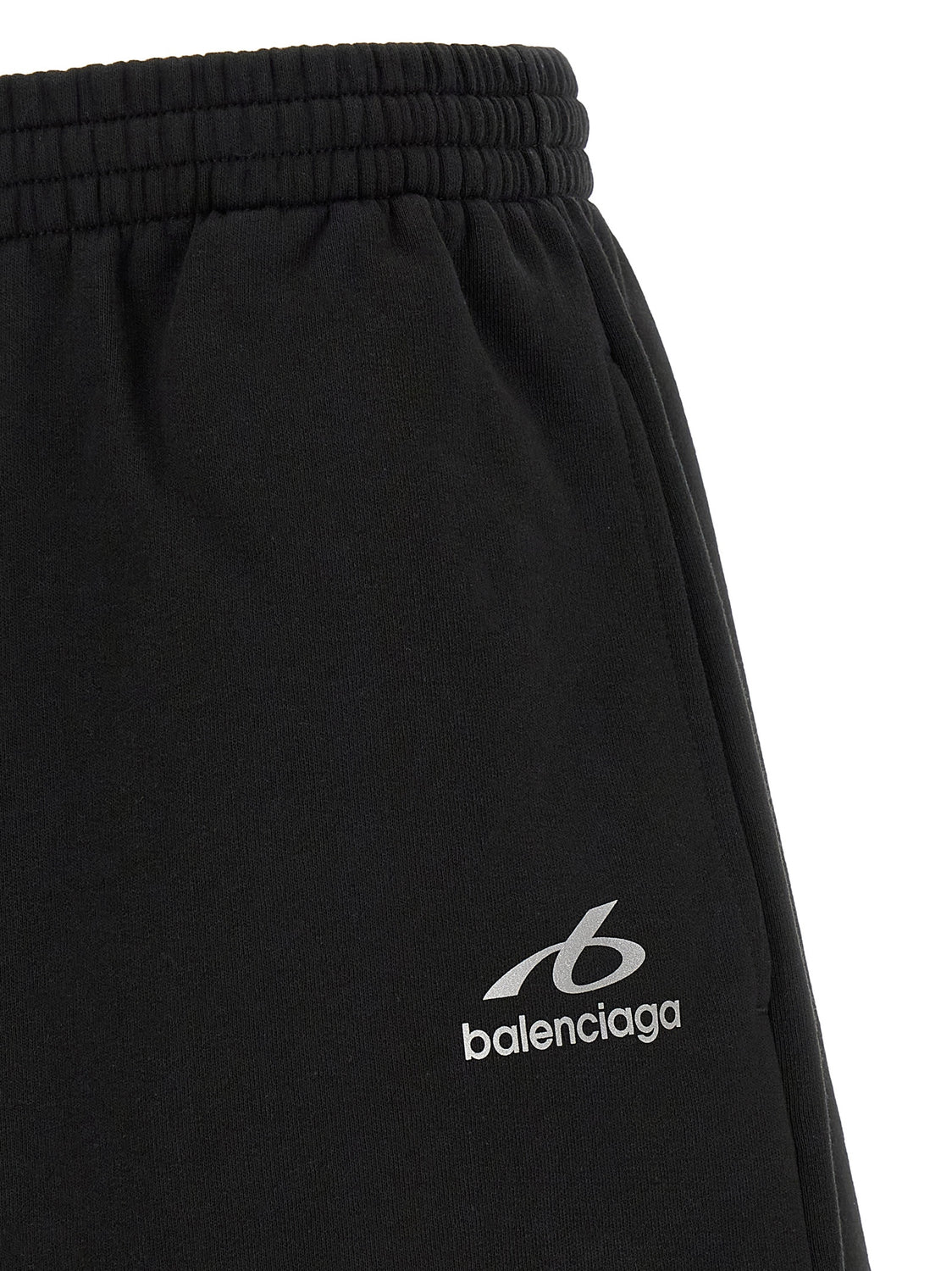 Black Cotton Bermuda Shorts