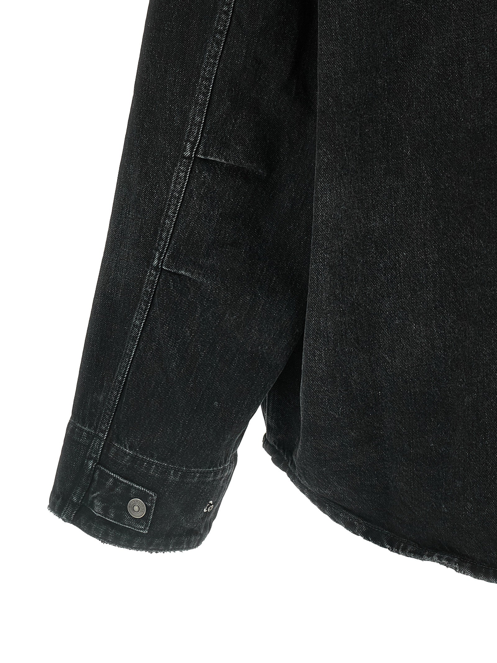 Black Cotton Denim Jacket