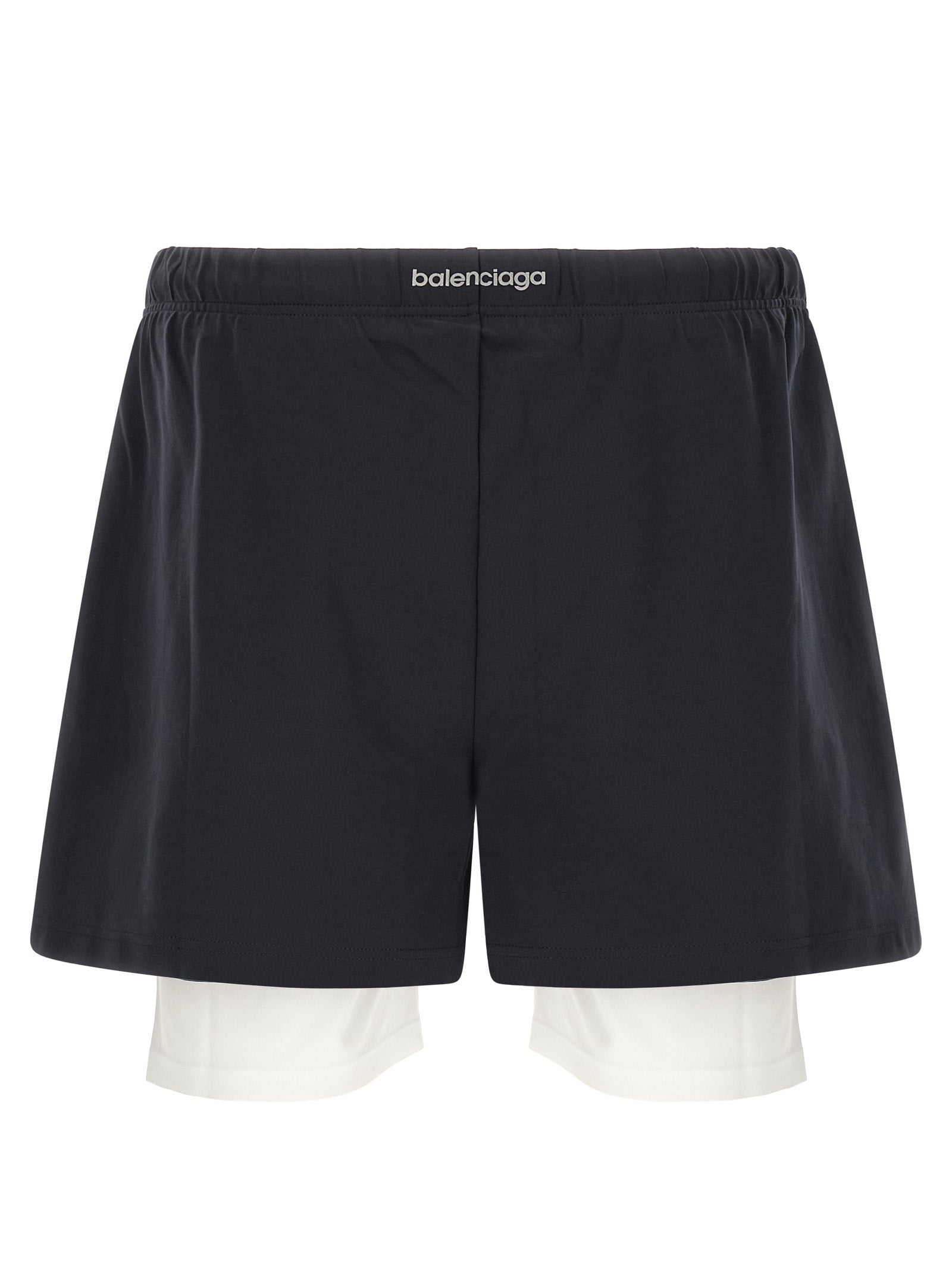 Bicolor Polyamide Bermuda Shorts