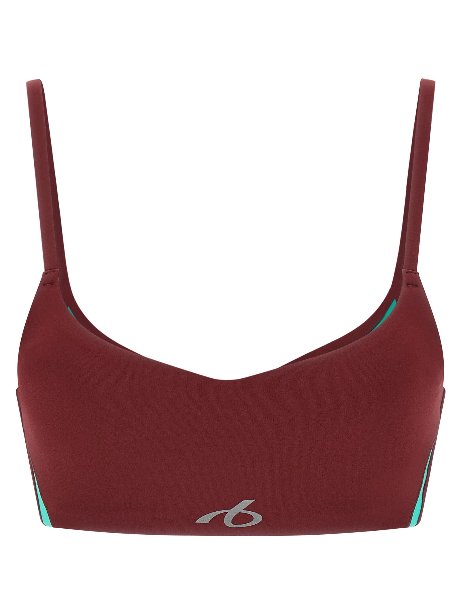 Bordeaux Polyamide Sport Bra
