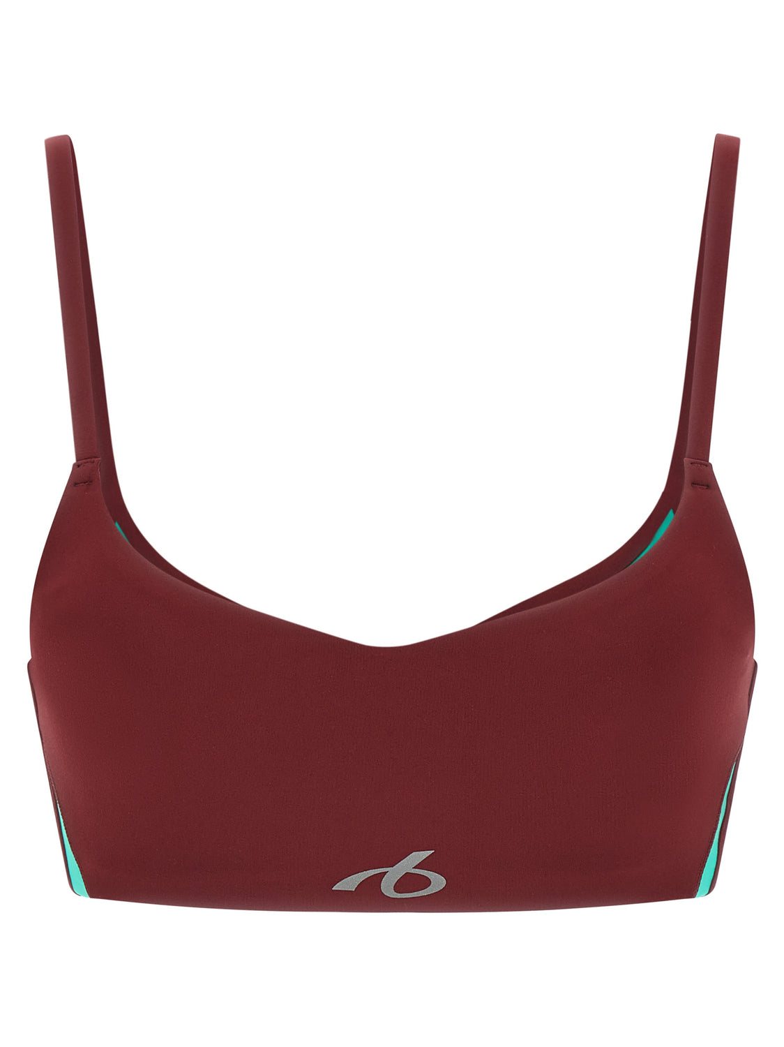 Bordeaux Polyamide Sport Bra