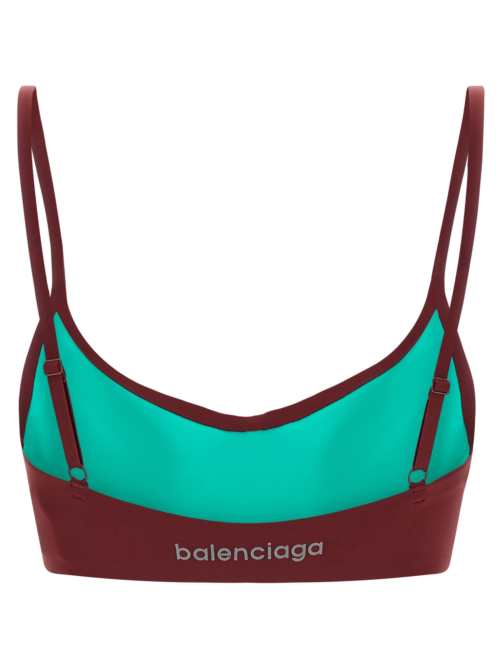 Bordeaux Polyamide Sport Bra