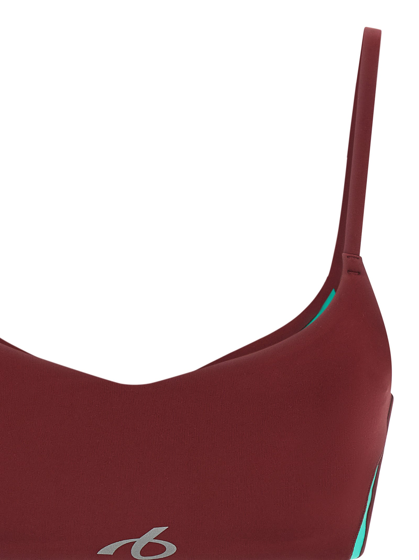 Bordeaux Polyamide Sport Bra