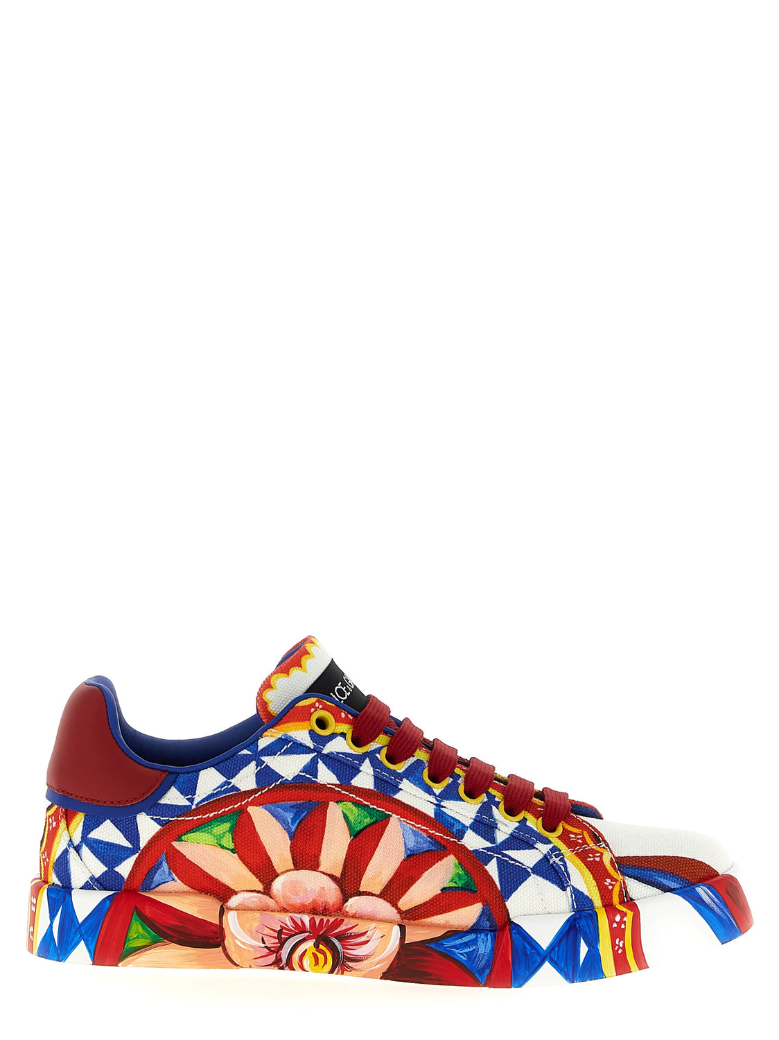 Multicolor Cotton Low Top Sneakers