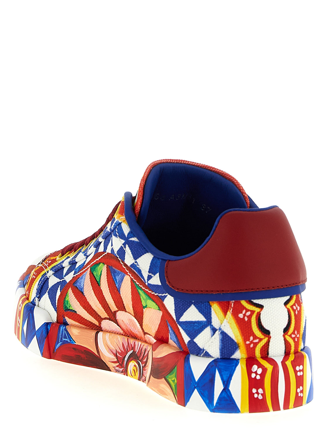Multicolor Cotton Low Top Sneakers