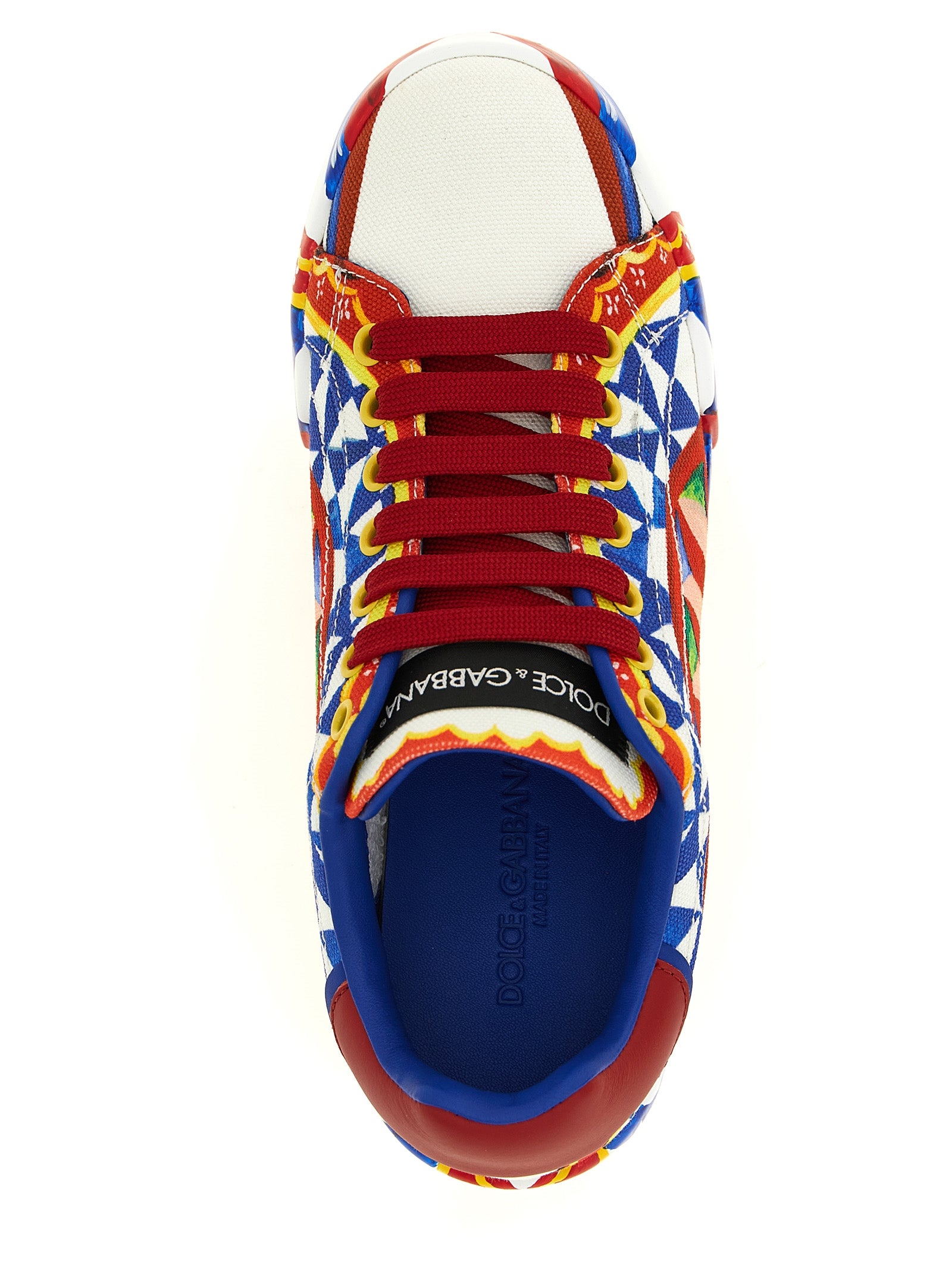 Multicolor Cotton Low Top Sneakers