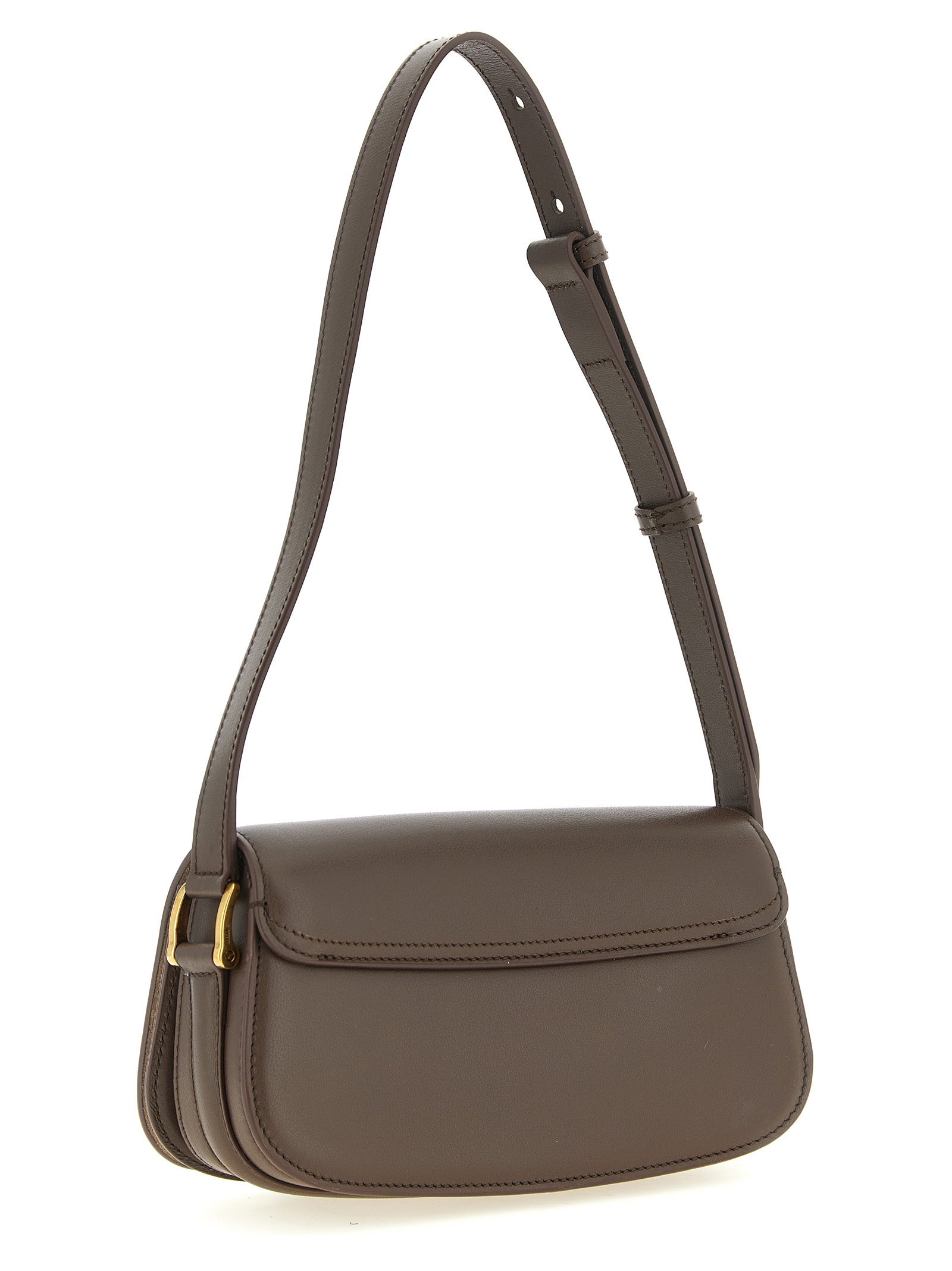 Brown Cowhide Shoulder Bag