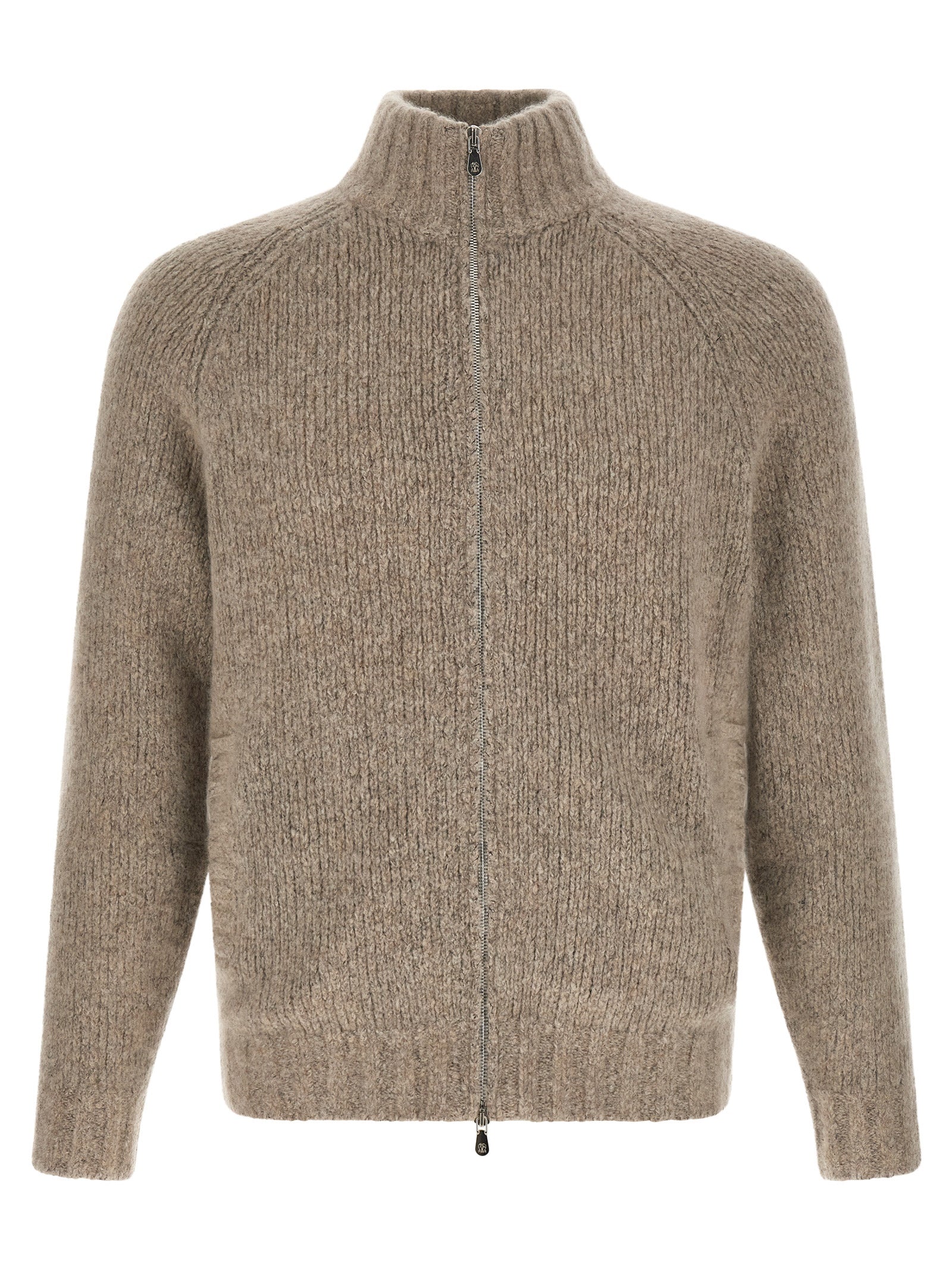 Beige Cashmere Cardigan