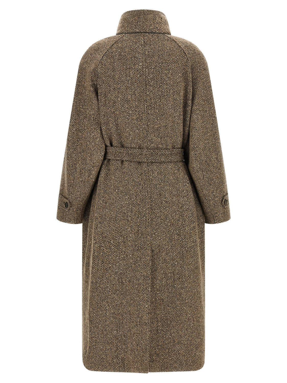 Brown Virgin Wool Coat